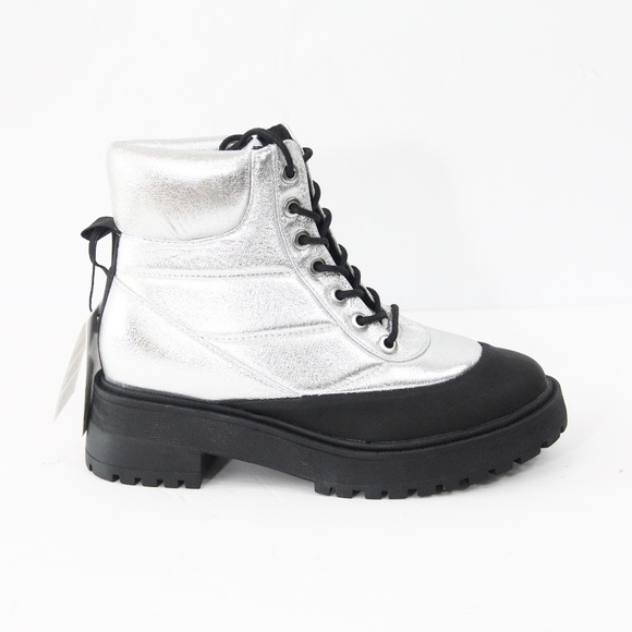 Zara Shoes - Zara Combat Boots Chunky Bootie New Lug Sole 37